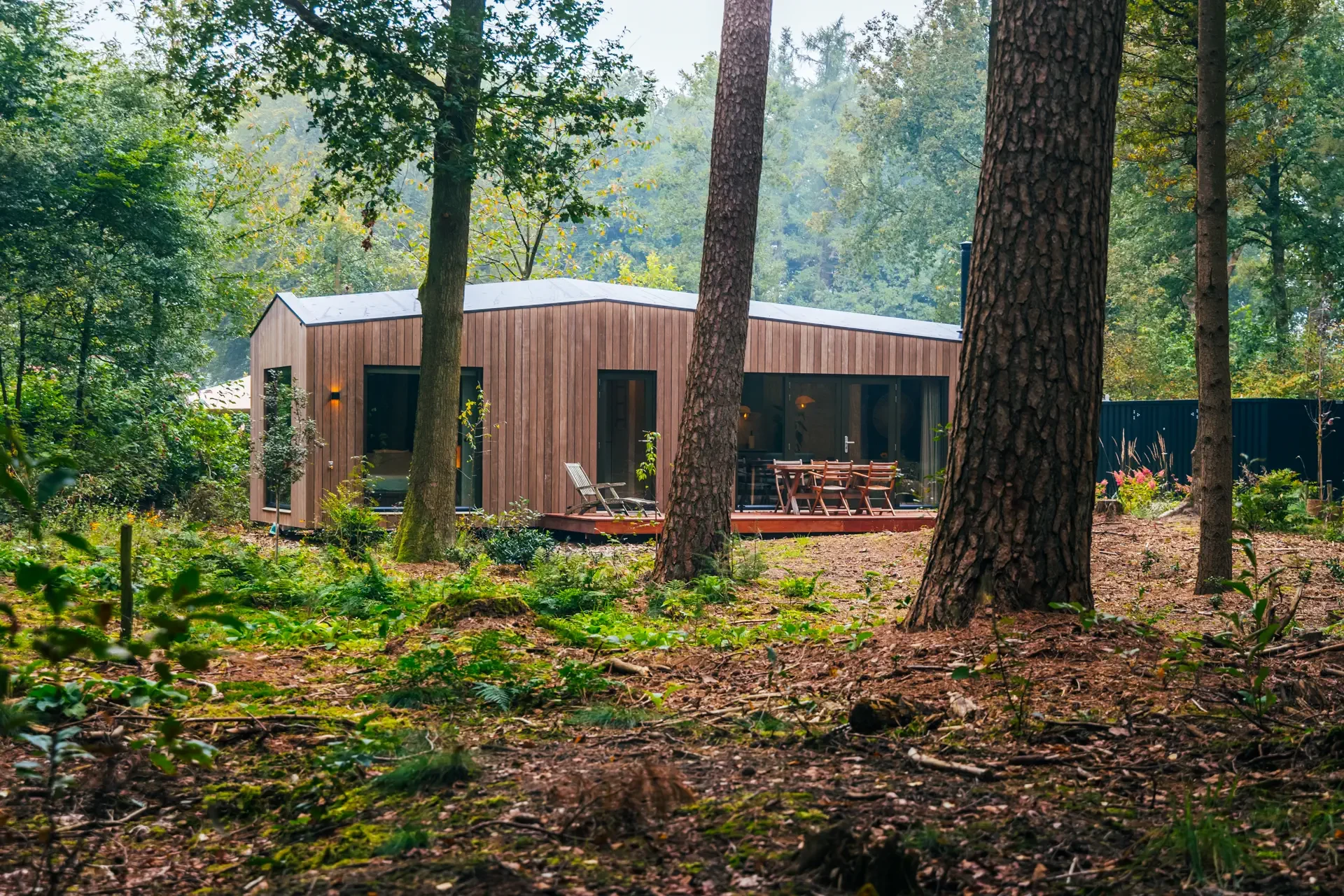 Houten recreatiewoning